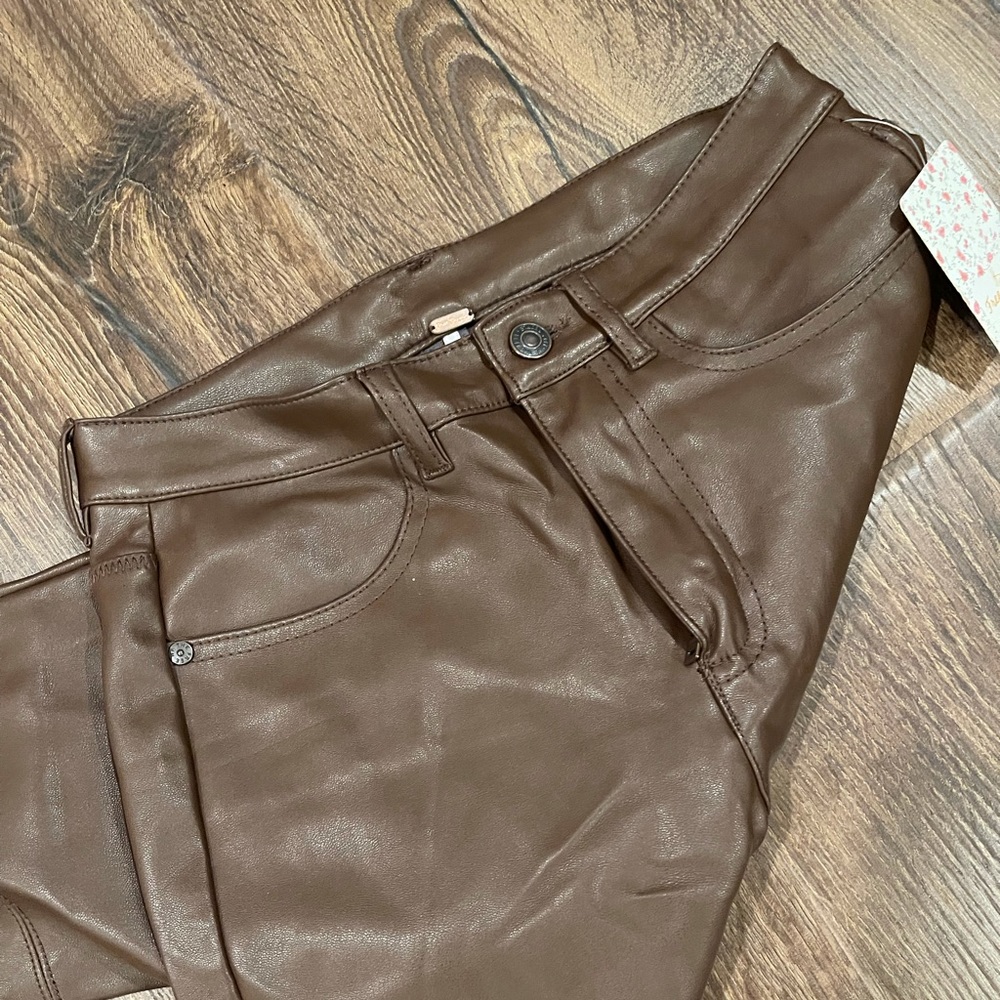 FreePeople Leather Jean